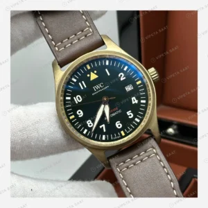 IWC Big Pilot Yeşil Kadran Deri Super Clone ETA Eta Saat detay 6