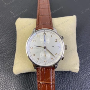 IWC Aquatimer Kronograf Bronz Kasa Siyah Kadran Kaucuk Kordon Super Clone Eta Saat