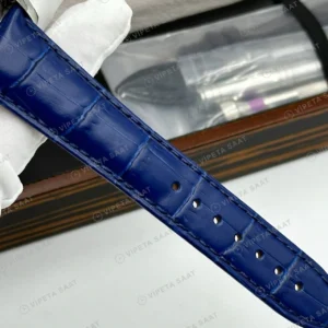 Jacob Co Astronomia Gümüş Ejderha Deri Parlak Super Clone ETA Saat karşıdan görünüm
