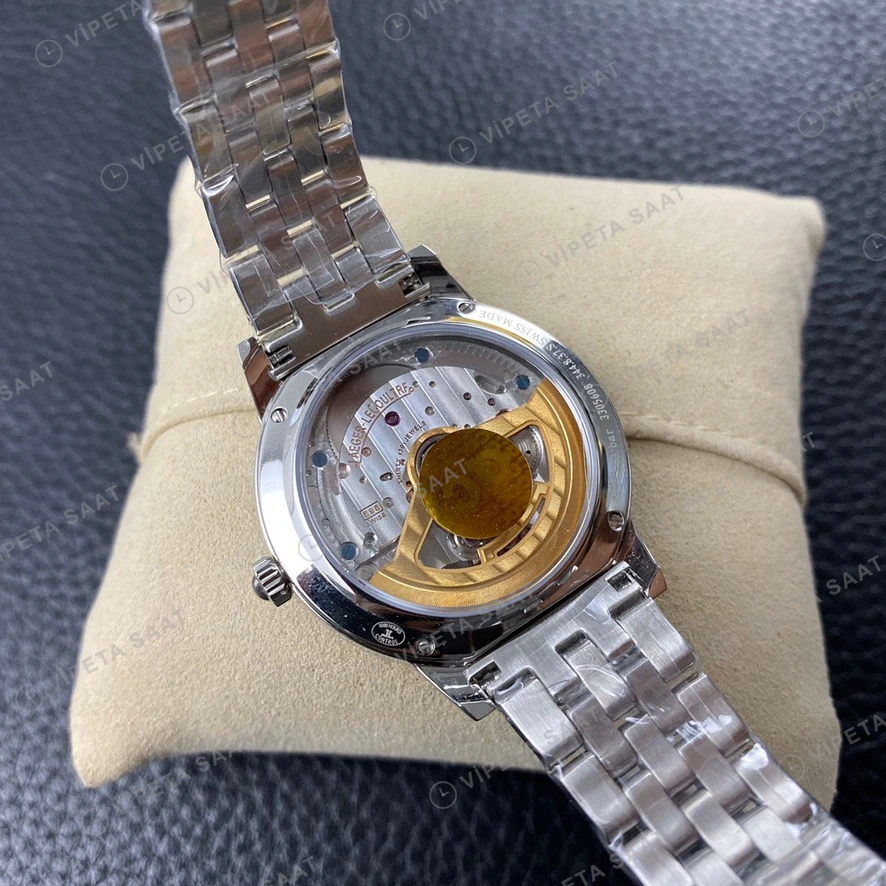 Jaeger-LeCoultre Rendez-Vous Celik Kasa Baget Bezel Gumus Kadran Celik Kordon Super Clone Eta Eta Saat detay 3