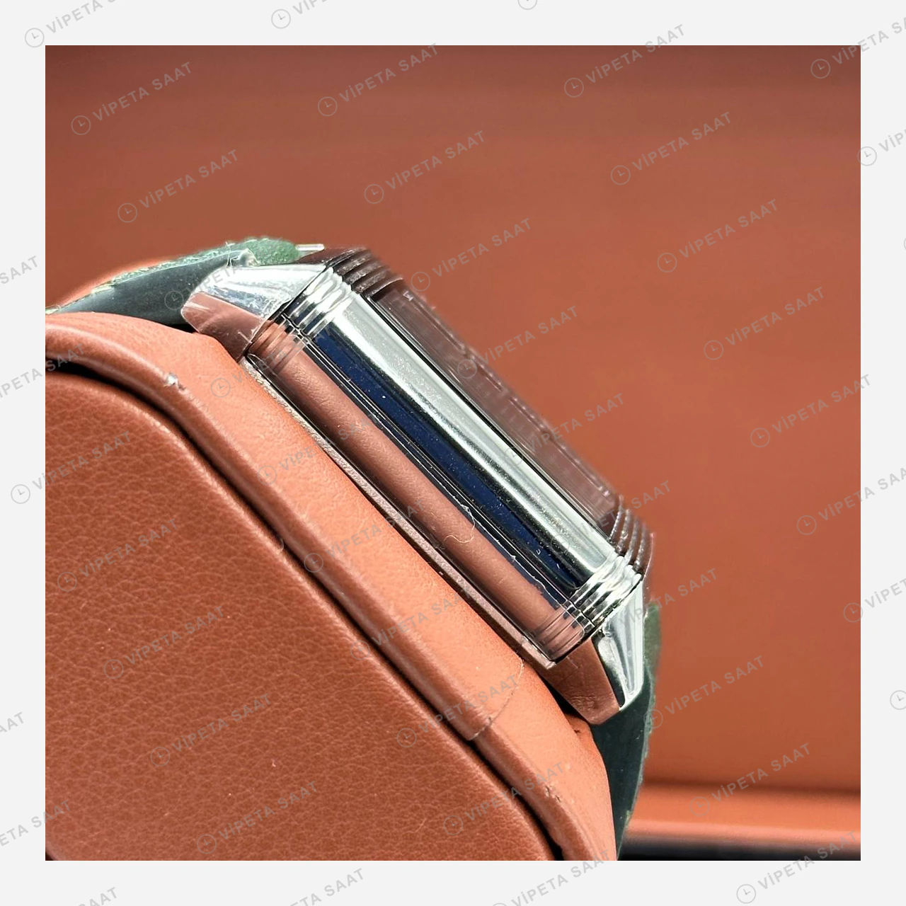 Jaeger LeCoultre Reverso Yeşil Kadran Deri Super Clone ETA Eta Saat detay 6