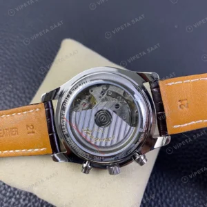 Longines GMT-Master II Master Collection Gri Kadran Kahverengi Deri Super Clone Eta Eta Saat karşıdan görünüm