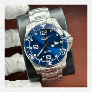 Longines HydroConquest Mavi Kadran Çelik Parlak Super Clone ETA Eta Saat detay 5