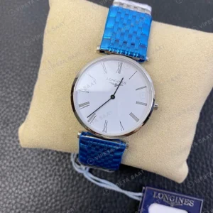 Longines La Grande Classique Celik Beyaz Kadran Mavi Celik Kordon Super Clone Eta Saat görünüm 1