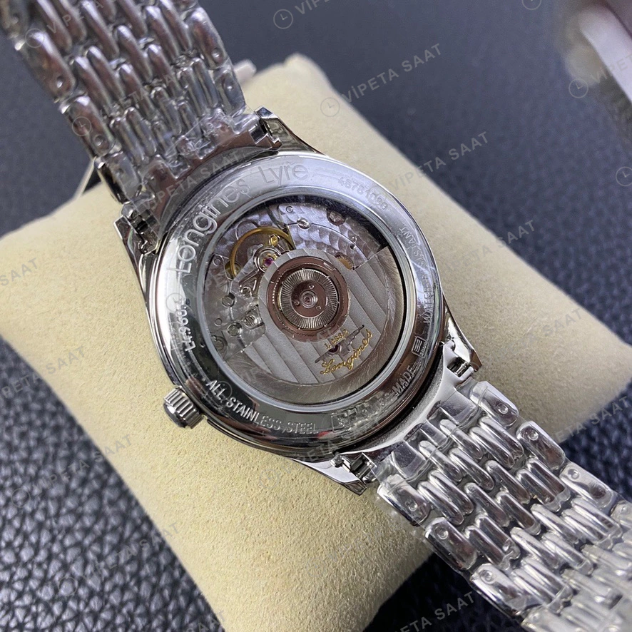 Longines Lyre Beyaz Kadran Celik Kasa Celik Kordon Super Clone Eta Eta Saat detay 5