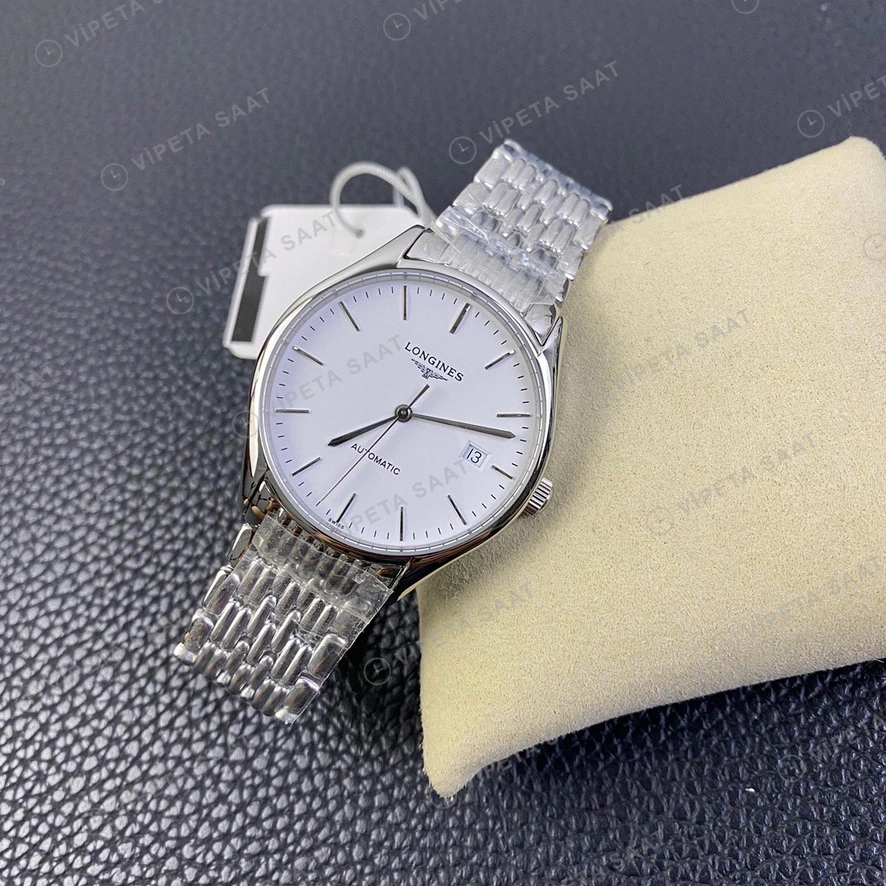 Longines Lyre Beyaz Kadran Celik Kasa Celik Kordon Super Clone Eta Eta Saat detay 7