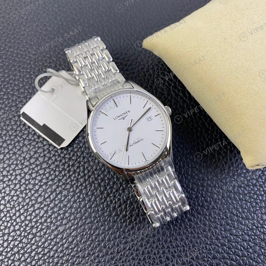 Longines Lyre Beyaz Kadran Celik Kasa Celik Kordon Super Clone Eta Eta Saat detay 9
