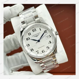 Longines Master Collection Beyaz Arabik Çelik Super Clone ETA Eta Saat detay 3