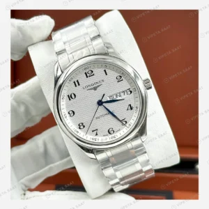 Longines Master Collection Beyaz Arabik Takvim Çelik Super Clone ETA Eta Saat detay 5
