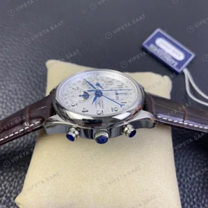 Longines Master Collection Beyaz Kadran Kahverengi Deri Super Clone Eta Saat görünüm 1