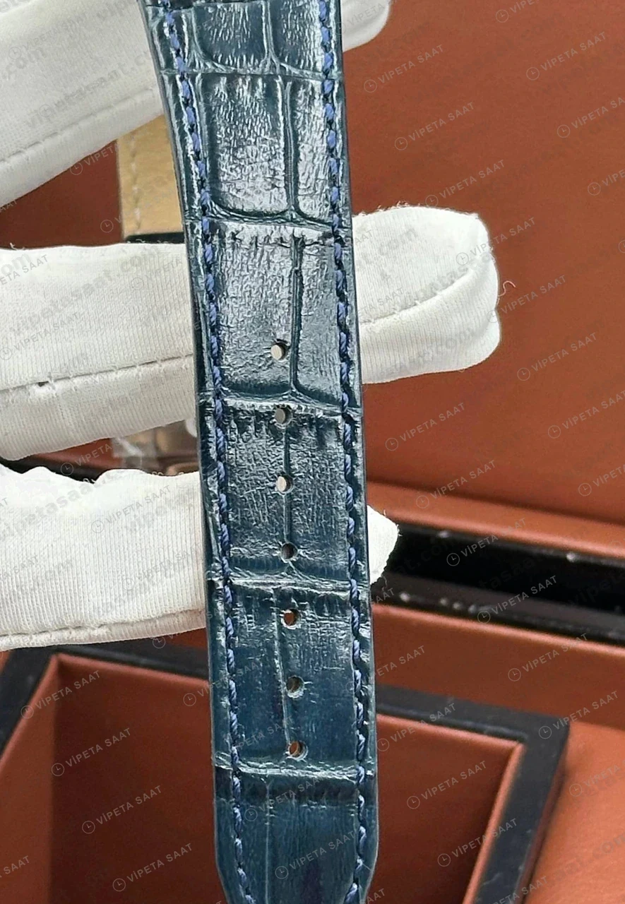 Maurice Lacroix Aikon Mavi Kronograf Kauçuk Parlak Super Clone ETA Saat detay 3