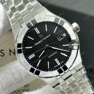 Maurice Lacroix Aikon Siyah Kadran Çelik Super Clone ETA Saat detay 4