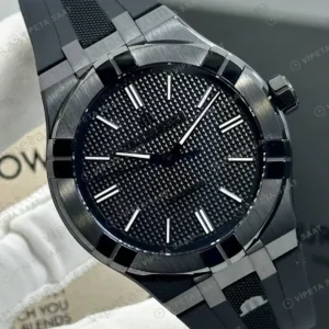 Maurice Lacroix Aikon Siyah Kadran Kauçuk Düz Super Clone ETA Saat detay 4