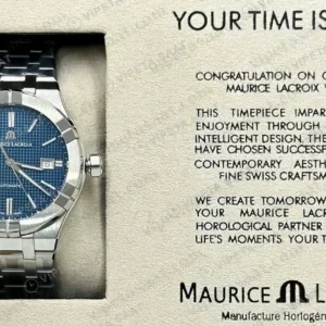 Maurice Lacroix Aikon Venturer Mavi Kadran Çelik Dalış Super Clone ETA Saat yan görünüm