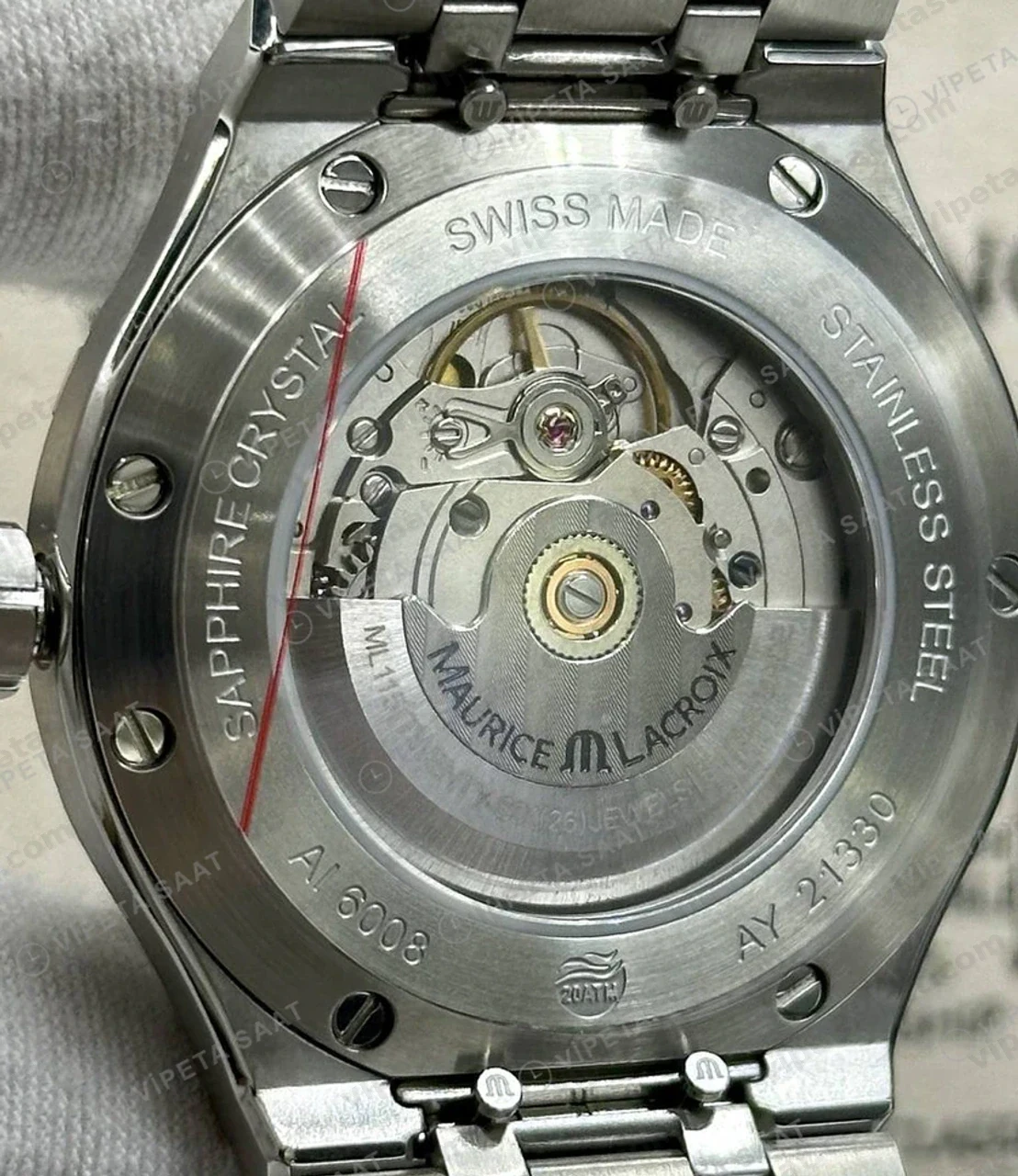 Maurice Lacroix Aikon Venturer Mavi Kadran Çelik Dalış Super Clone ETA Saat detay 3
