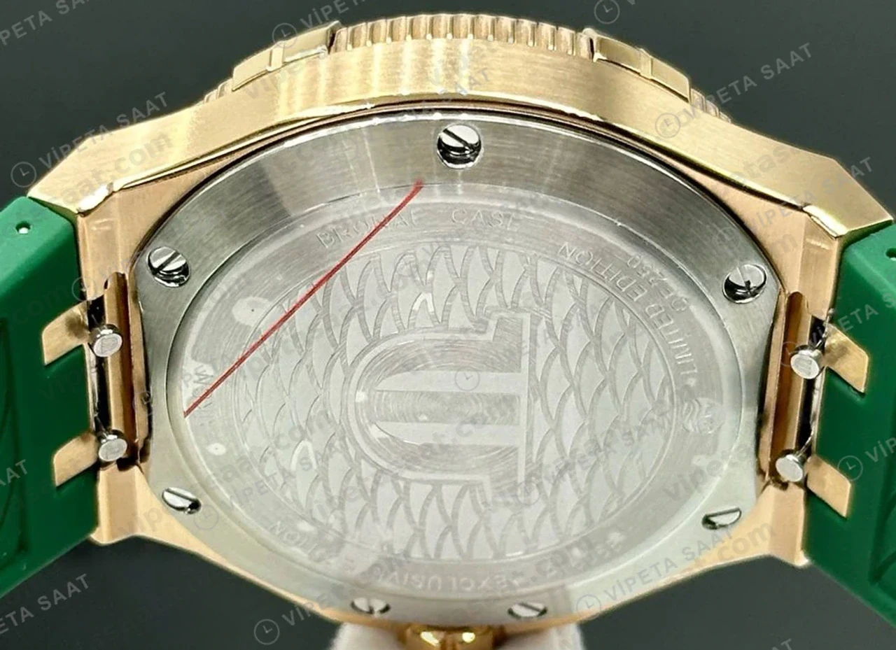 Maurice Lacroix Aikon Venturer Rose Yeşil Dalış Kauçuk Super Clone ETA Saat yan görünüm