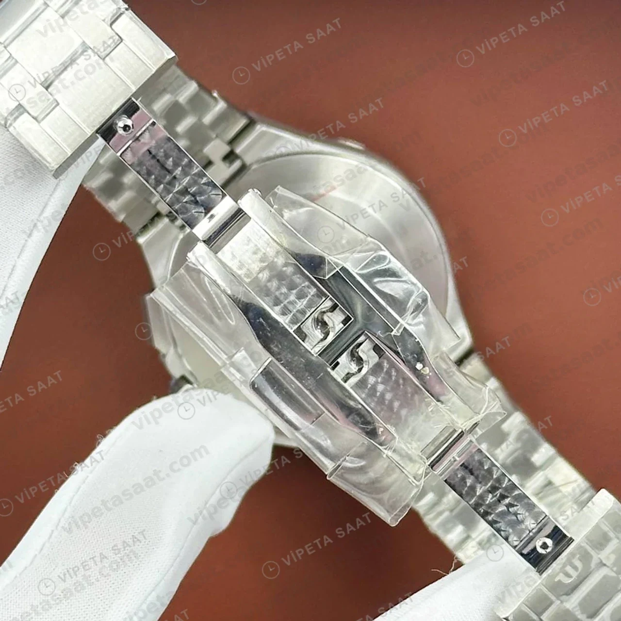 Maurice Lacroix Aikon Yeşil Kronograf Çelik Super Clone ETA Saat ML0074 detay 5