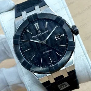 Maurice Lacroix Pontos Mavi Kadran Çelik Dalış Super Clone ETA Saat detay 5