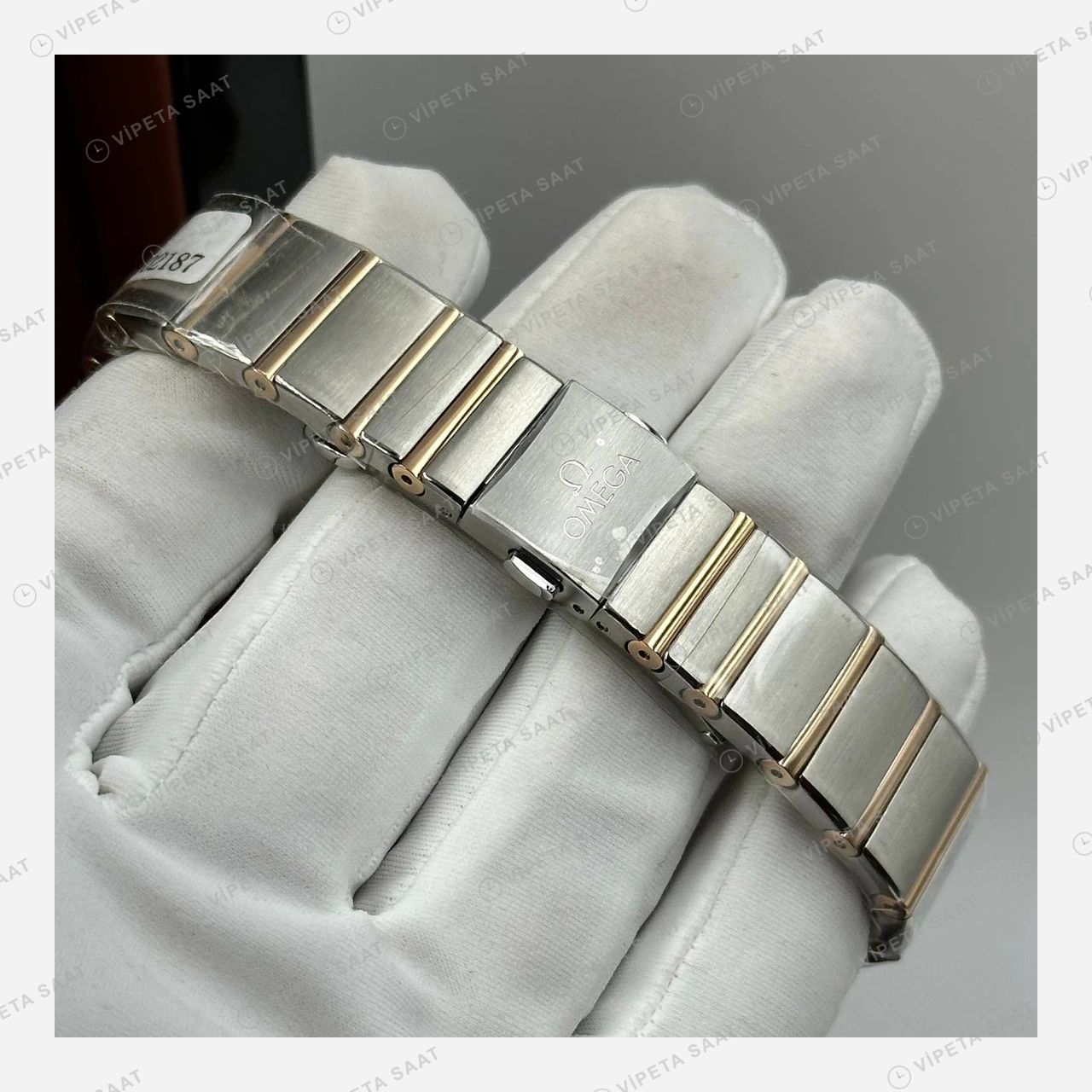 Omega Constellation Beyaz Kadran İki Renk Super Clone ETA Eta Saat detay 5