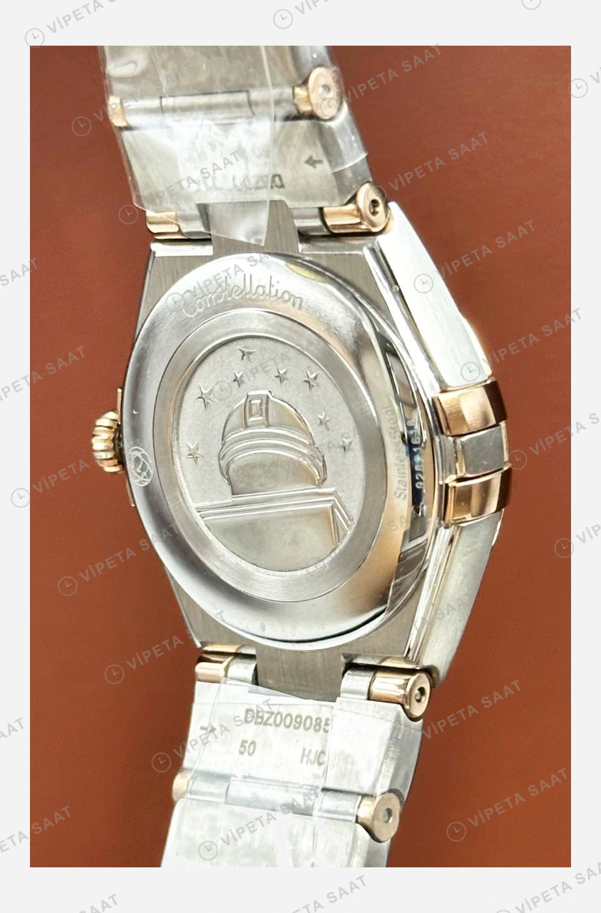 Omega Constellation Gümüş Kadran İki Renk Super Clone ETA Eta Saat detay 5