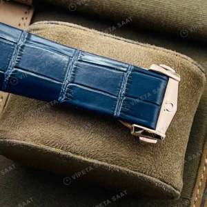 Omega Constellation Mavi Kadran Rose Kasa Mavi Deri Super Clone Eta Saat görünüm 1