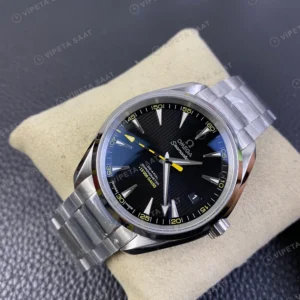 Omega GMT-Master II Seamaster Aqua Terra Gri Kadran Celik Kordon Super Clone Eta Eta Saat karşıdan görünüm