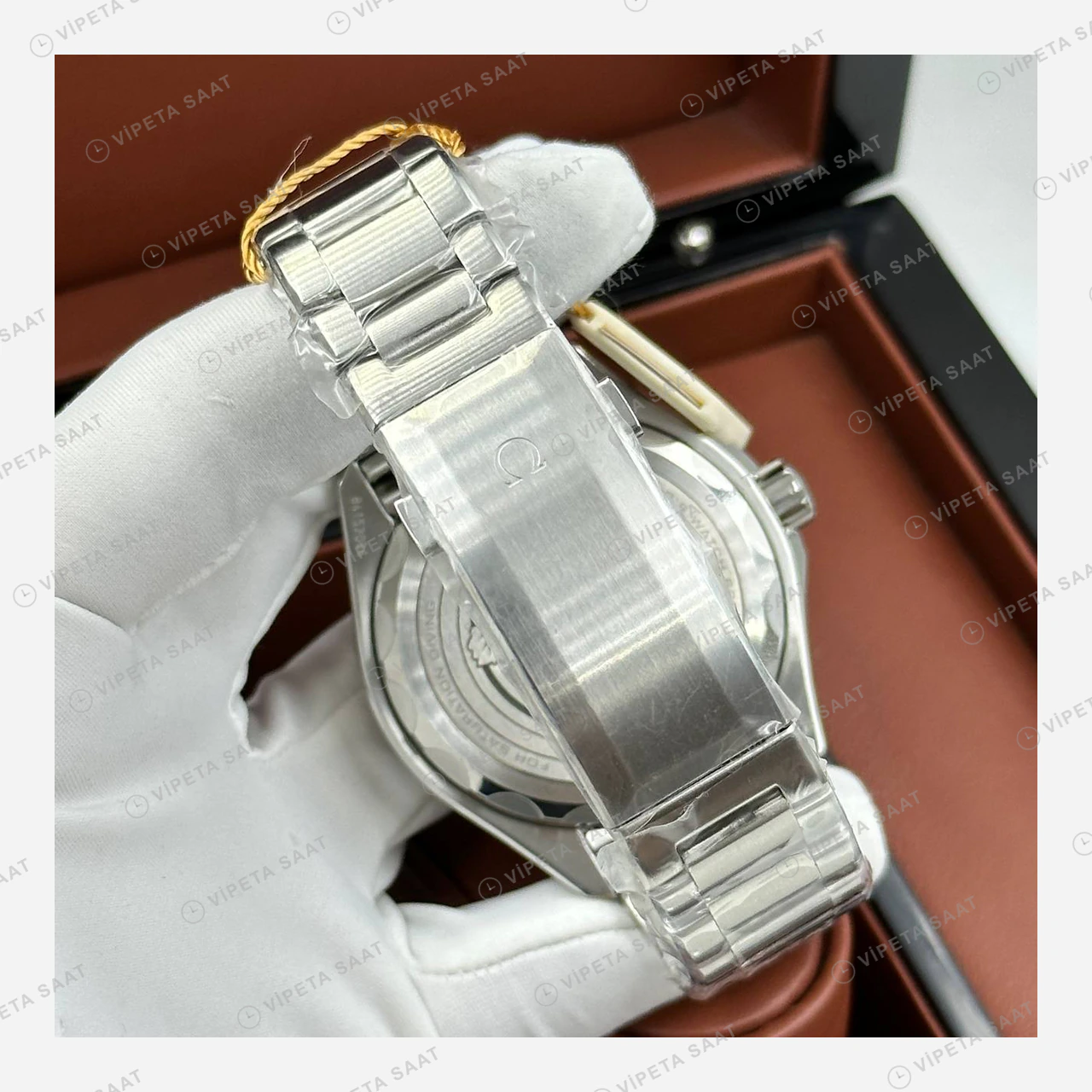 Omega Seamaster 300 Mavi Kadran Çelik Super Clone ETA Eta Saat detay 4