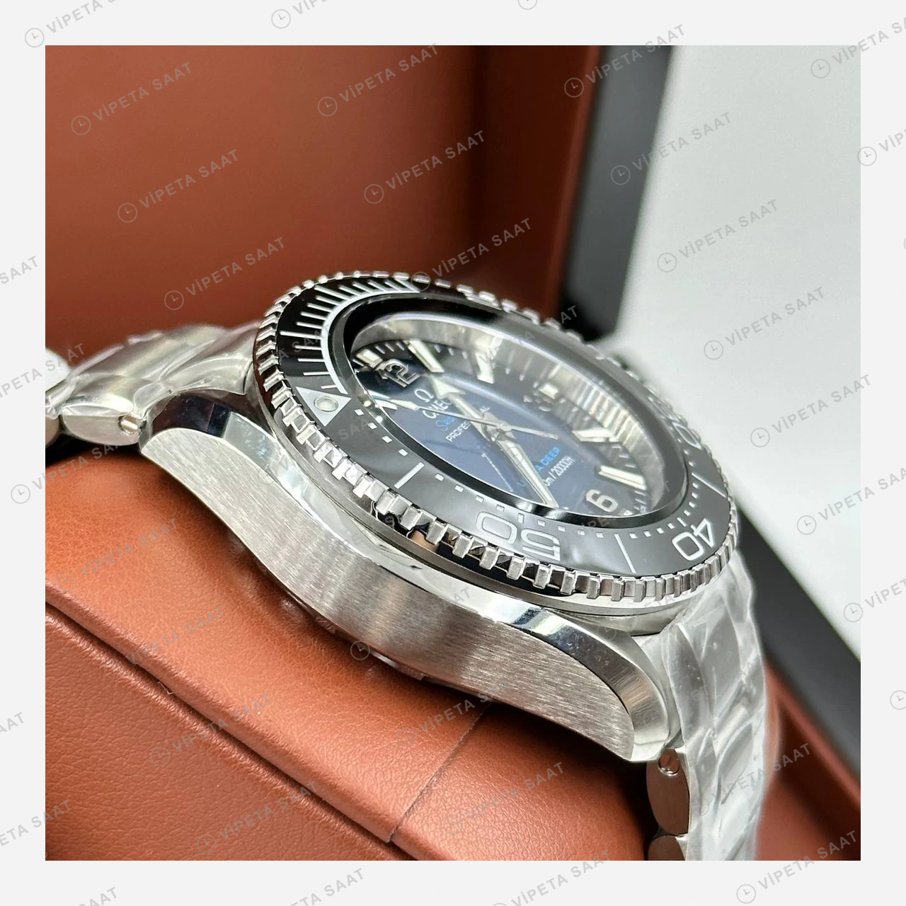 Omega Seamaster 300 Mavi Kadran Çelik Super Clone ETA Eta Saat detay 5