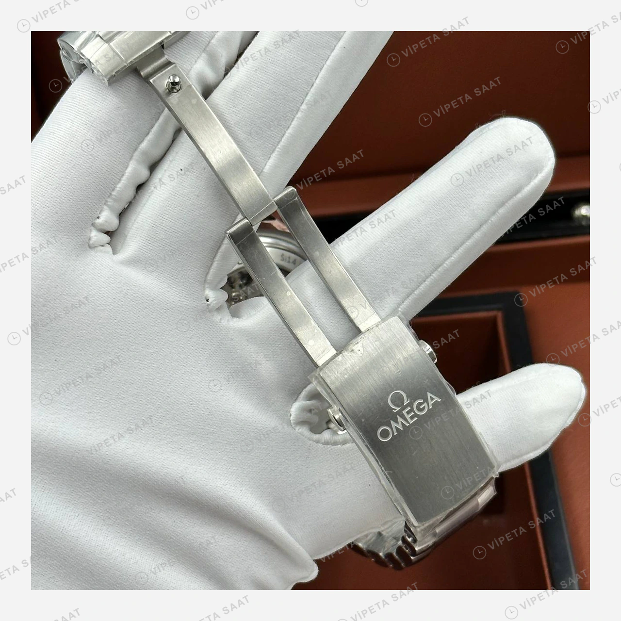 Omega Seamaster 300 Mavi-Siyah Bezel Çelik Super Clone ETA Eta Saat detay 6