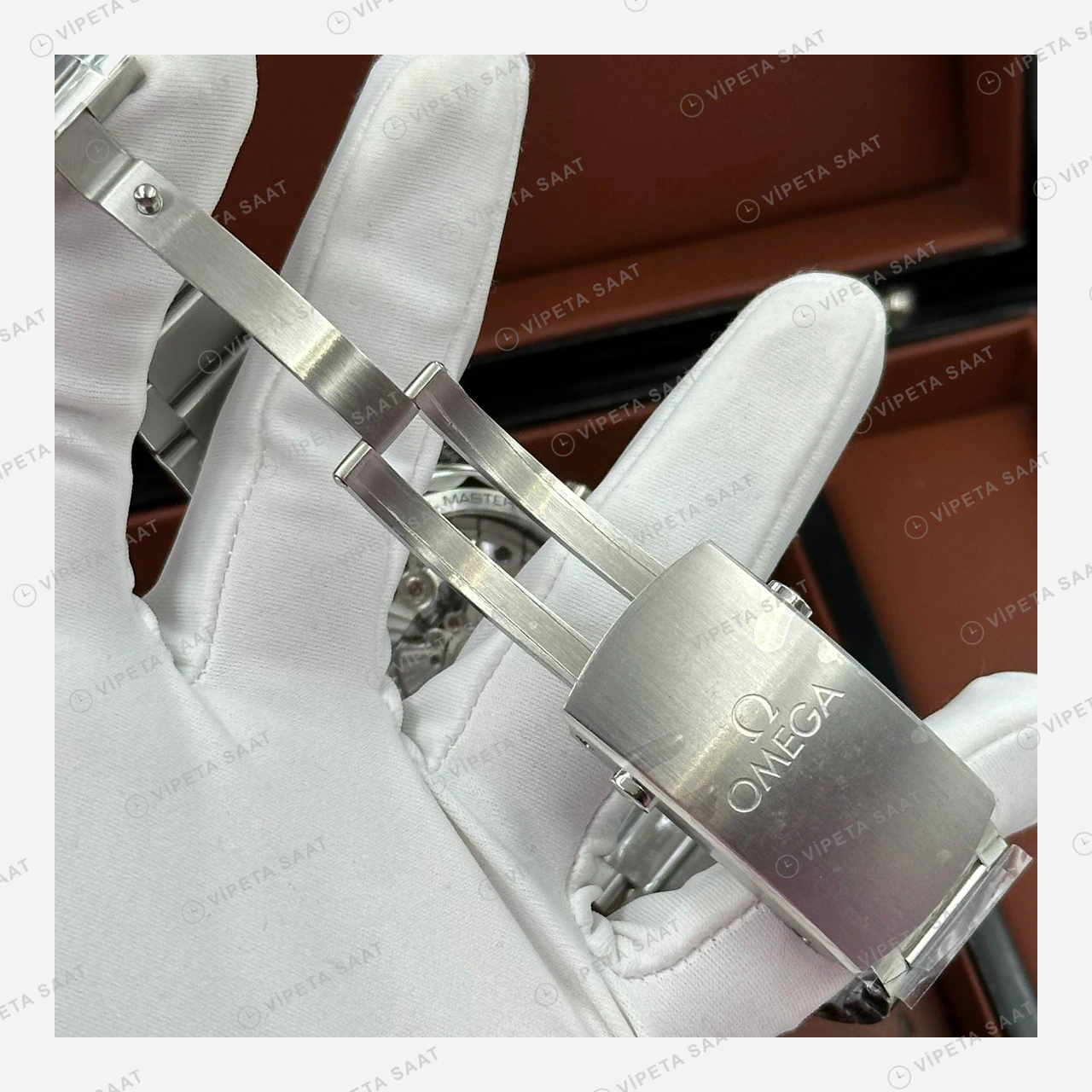 Omega Seamaster 300 Siyah Kadran Çelik Deniz Super Clone ETA Eta Saat detay 6