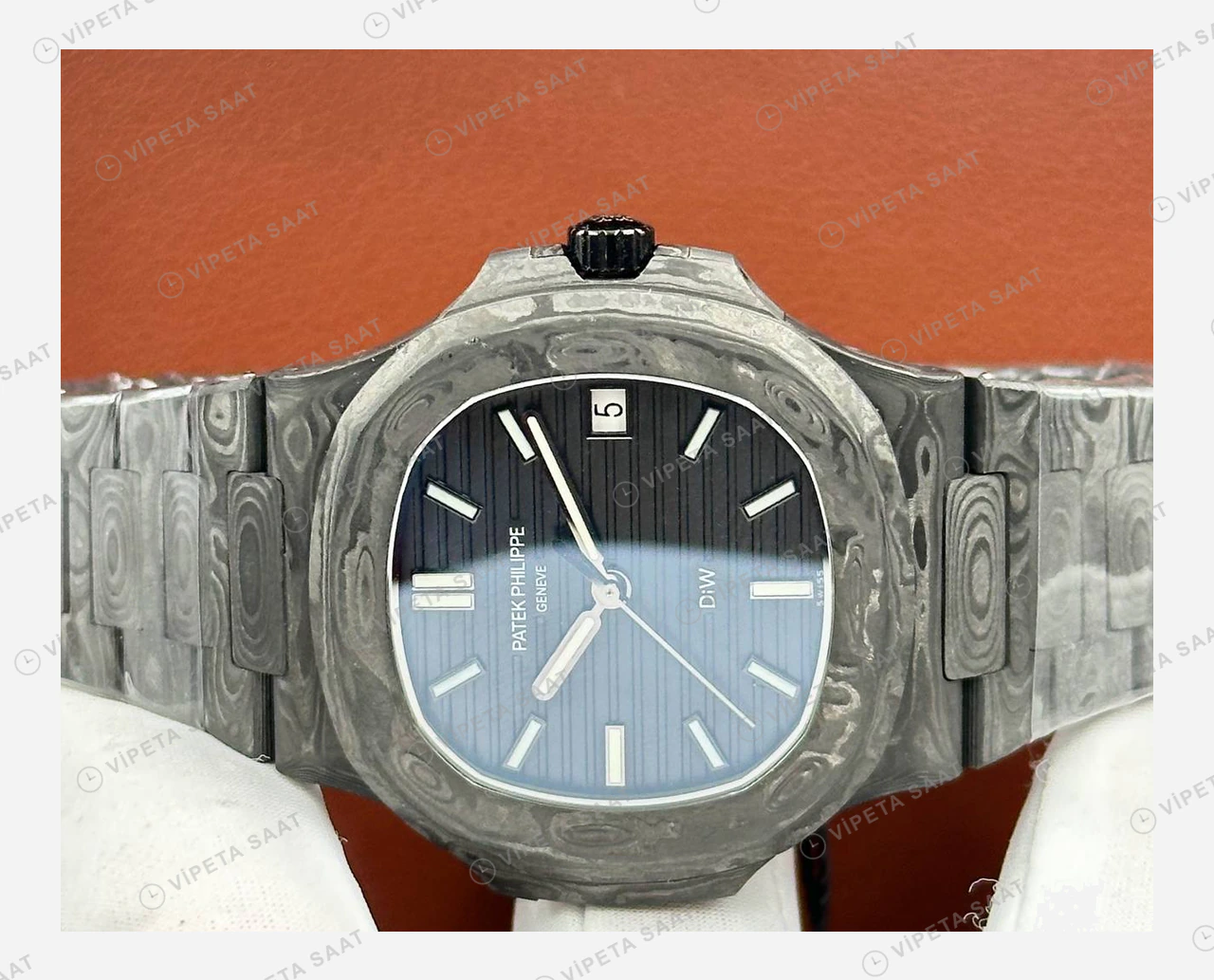 Omega Seamaster 300 Siyah Kadran Çelik Örgü İkon Super Clone ETA Eta Saat detay 6