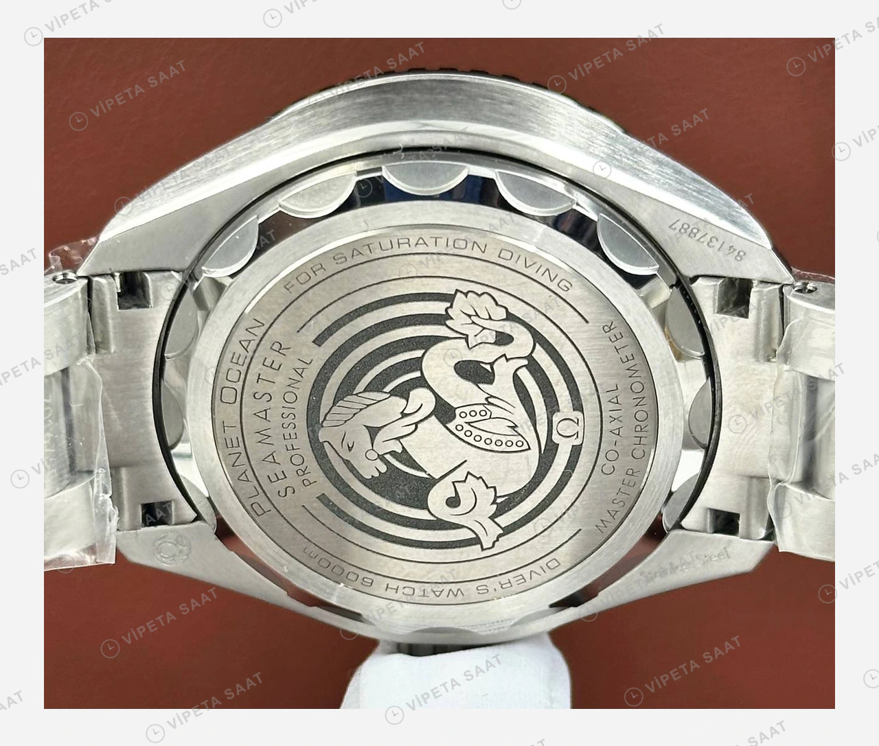 Omega Seamaster Aqua Terra Beyaz Kadran Mavi Bezel Çelik Super Clone ETA Eta Saat detay 4