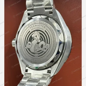 Omega Seamaster Aqua Terra GMT Mavi Kadran Çelik Super Clone ETA Eta Saat karşıdan görünüm