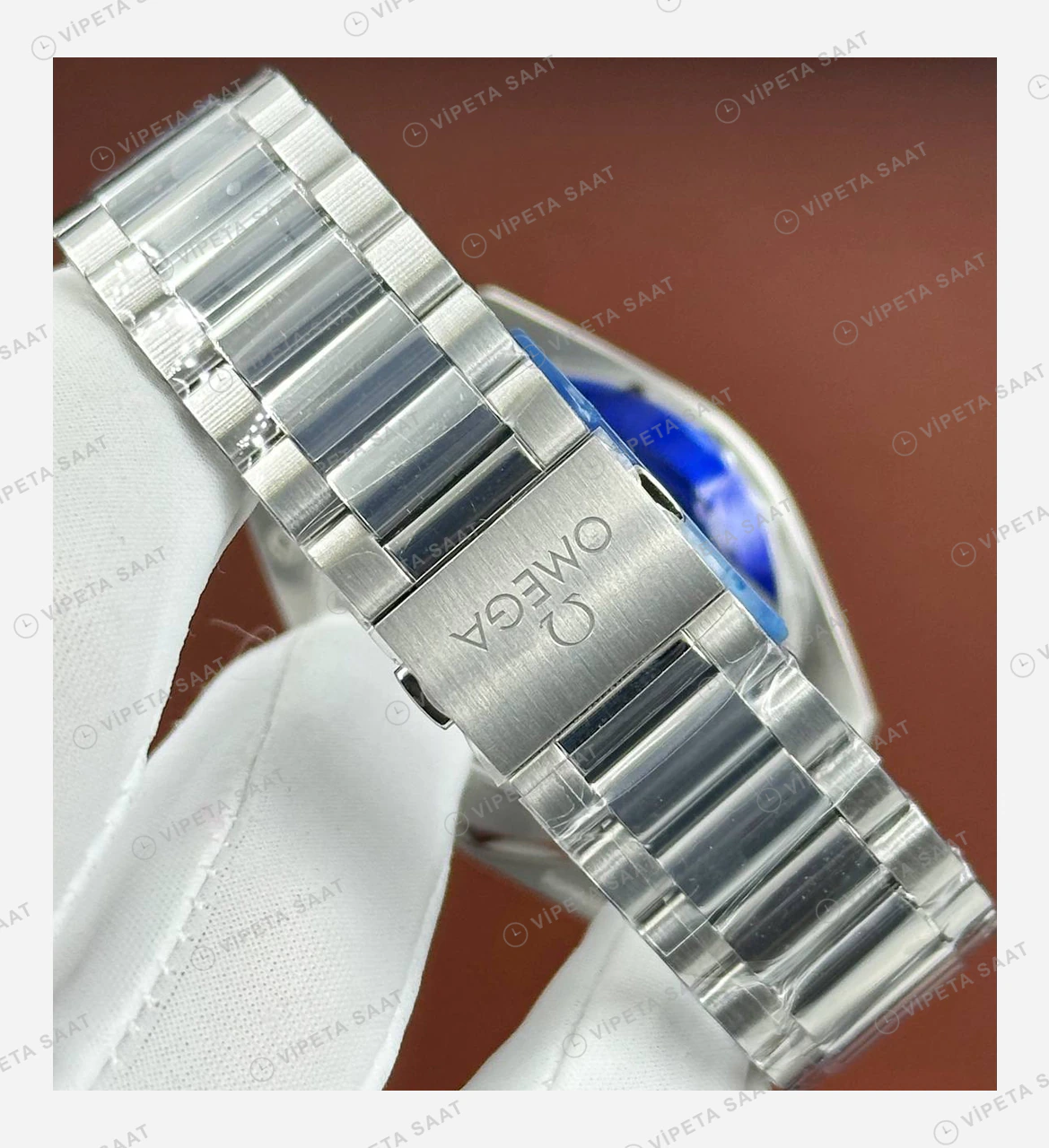 Omega Seamaster Aqua Terra Gri Kadran Çelik Super Clone ETA Eta Saat detay 6