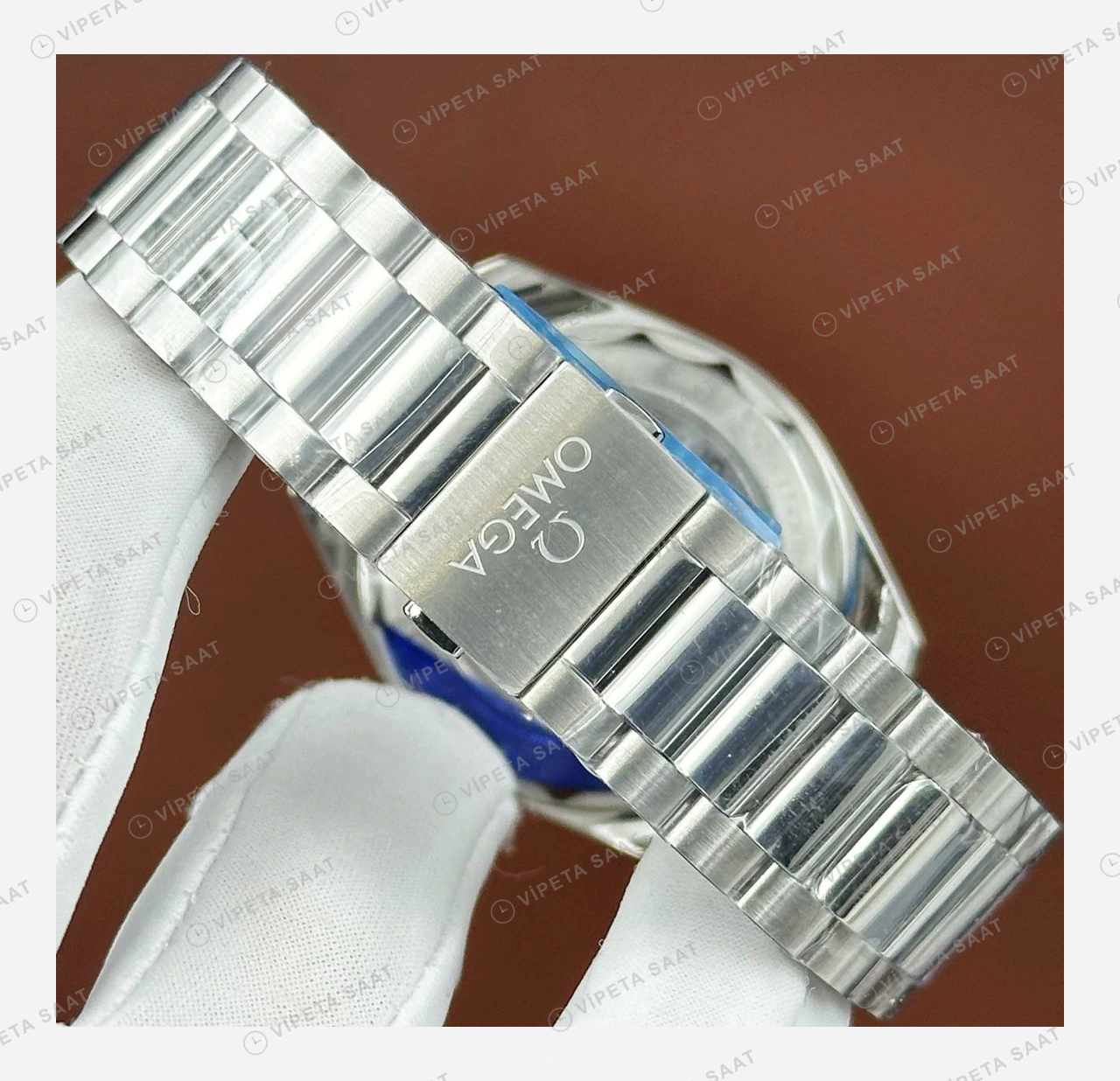 Omega Seamaster Aqua Terra Turkuaz Kadran Çelik Deniz 2 Super Clone ETA Eta Saat detay 6