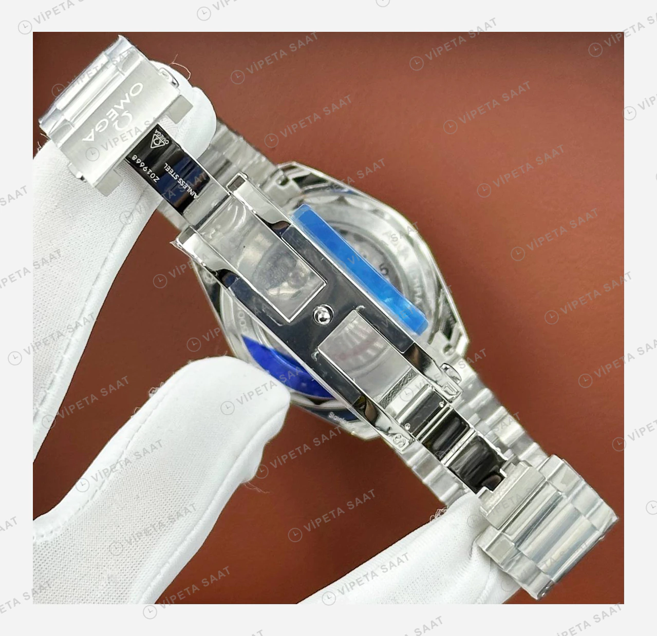 Omega Seamaster Aqua Terra Turkuaz Kadran Çelik Klasik 2 Super Clone ETA Eta Saat detay 4