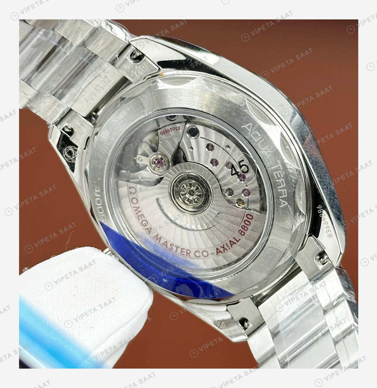 Omega Seamaster Aqua Terra Turkuaz Kadran Çelik Klasik 2 Super Clone ETA Eta Saat detay 5