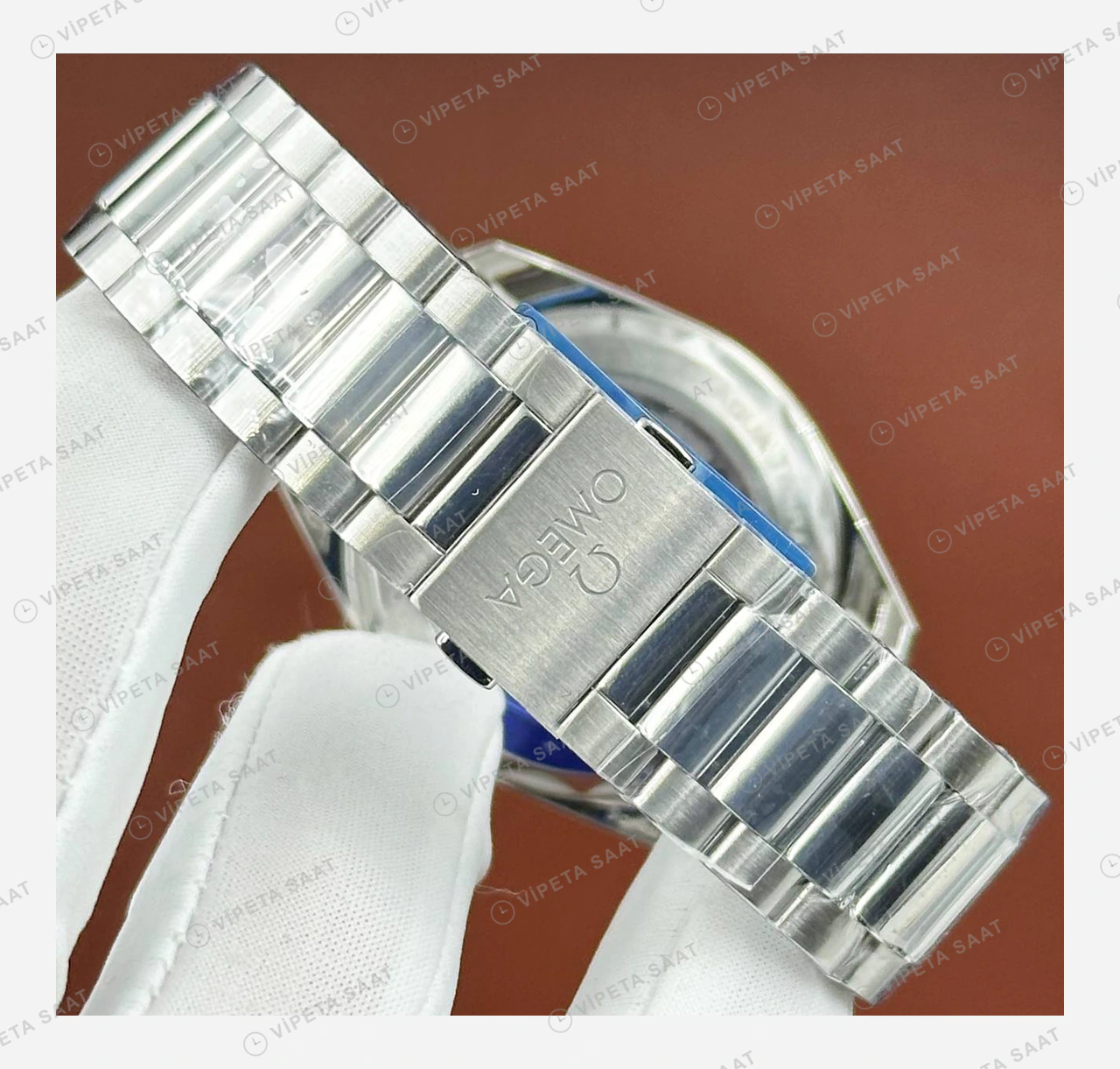Omega Seamaster Aqua Terra Turkuaz Kadran Çelik Klasik 2 Super Clone ETA Eta Saat detay 6