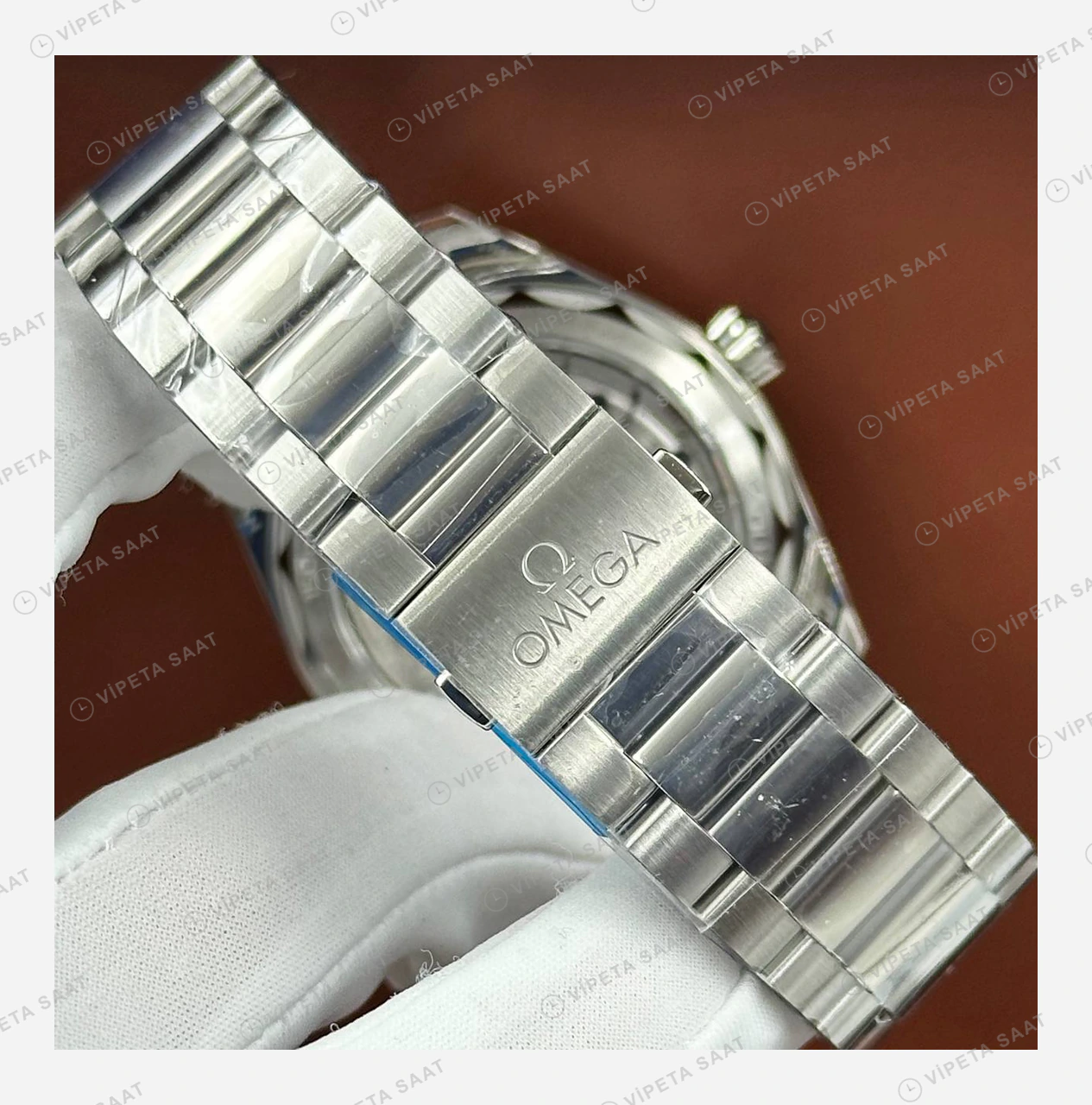 Omega Seamaster Aqua Terra Turkuaz Kadran Çelik Klasik Super Clone ETA Eta Saat detay 5