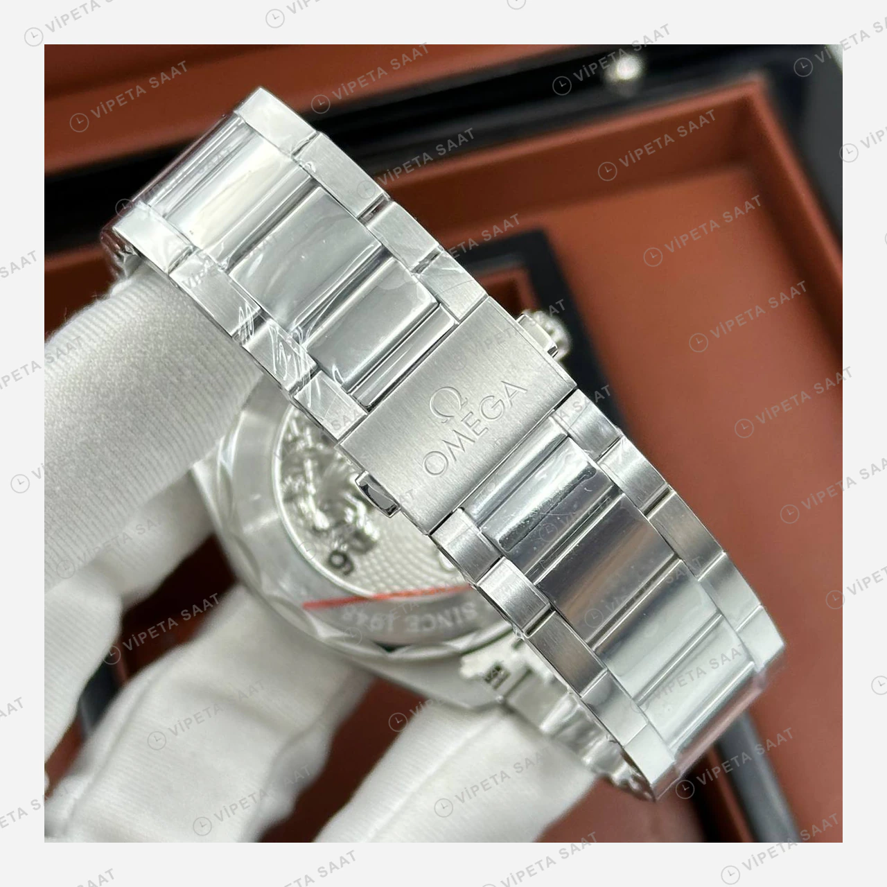 Omega Seamaster Çelik Kordon Modern Super Clone ETA Eta Saat detay 4