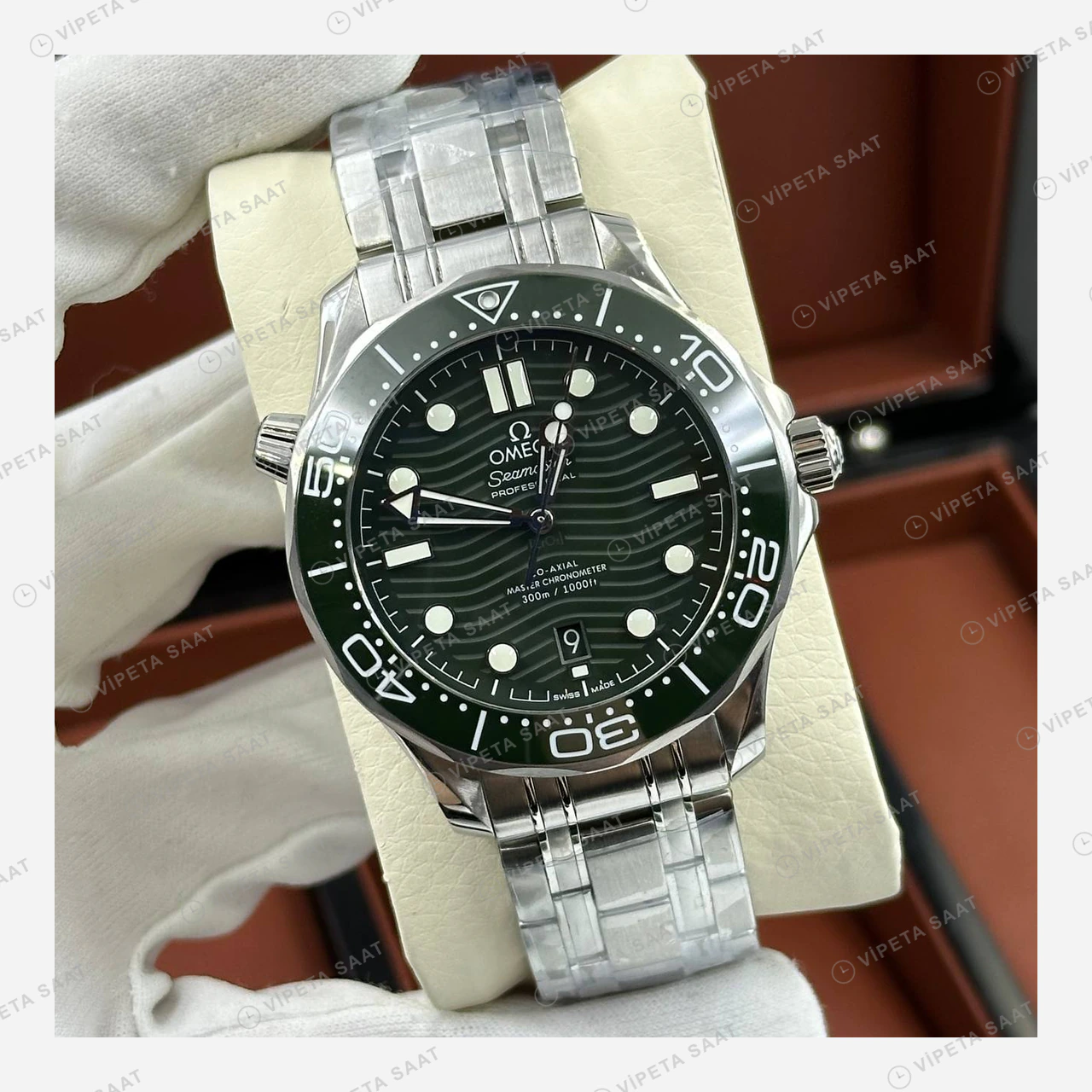 Omega Seamaster Çelik Kordon Spor Super Clone ETA Eta Saat detay 4