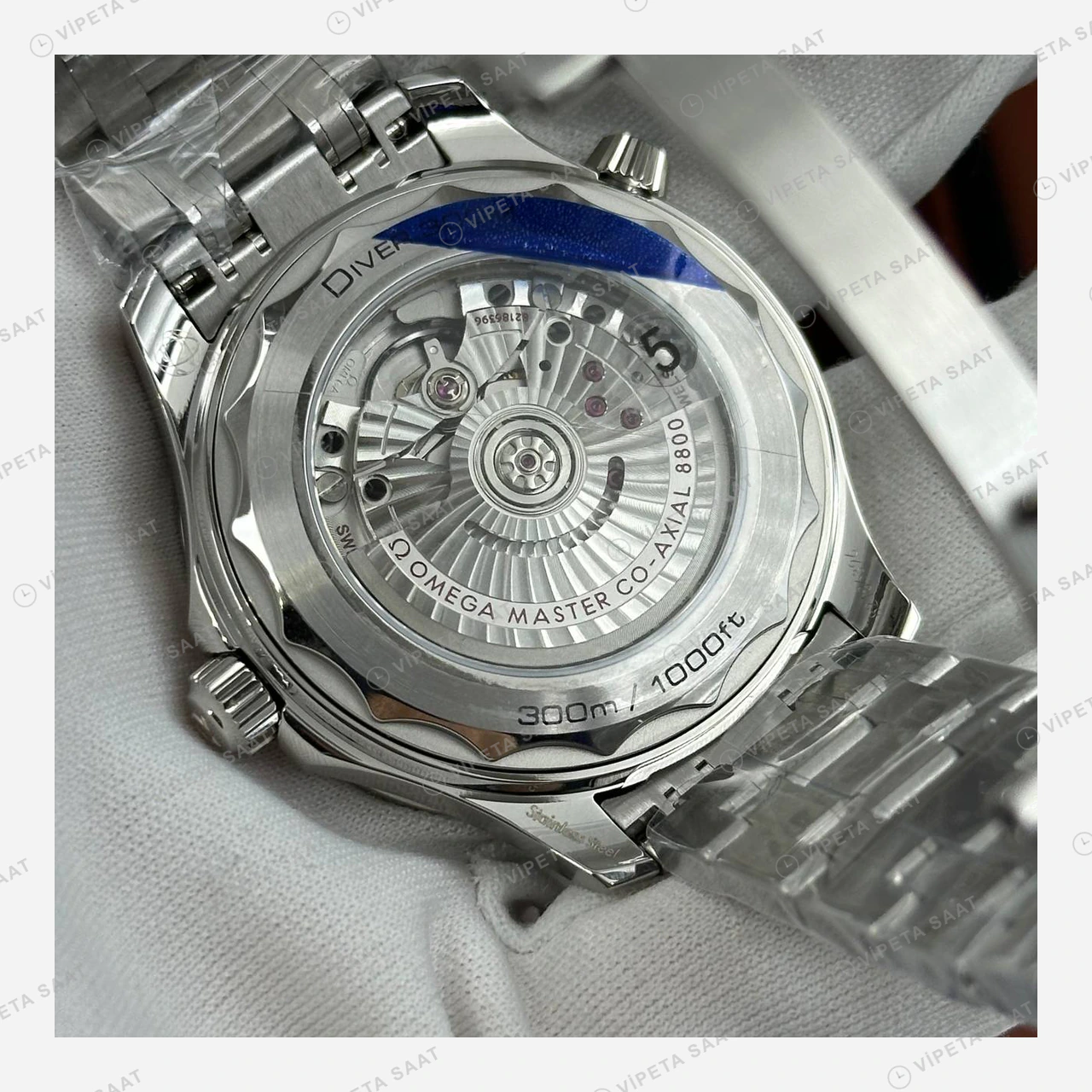 Omega Seamaster Çelik Kordon Spor Super Clone ETA Eta Saat detay 6