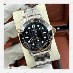 Omega Seamaster Diver 300M Siyah Dalga Kadran İki Renk Super Clone ETA Eta Saat detay 6