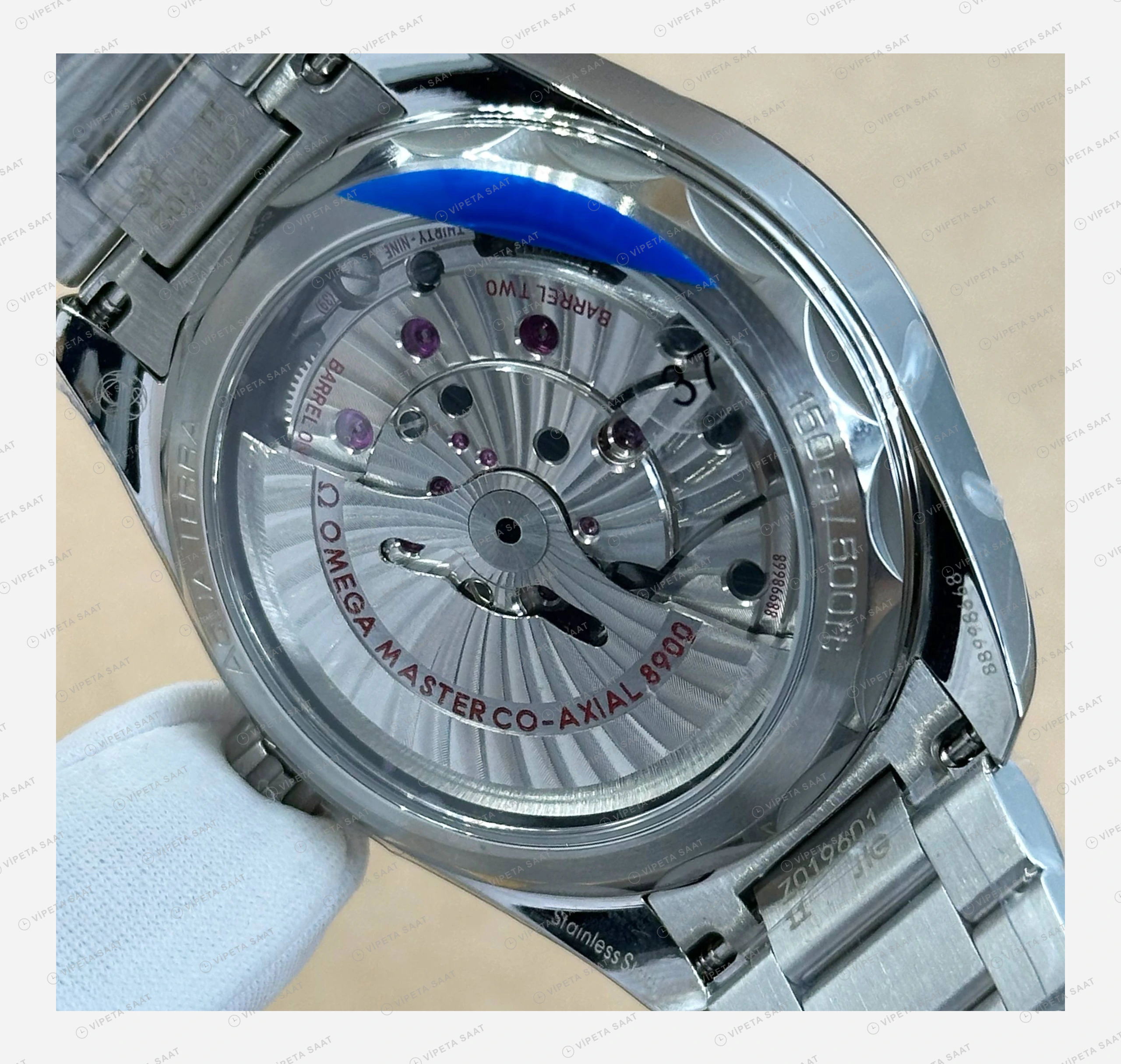 Omega Seamaster Kasa Mekanizma 3 Super Clone ETA Eta Saat karşıdan görünüm