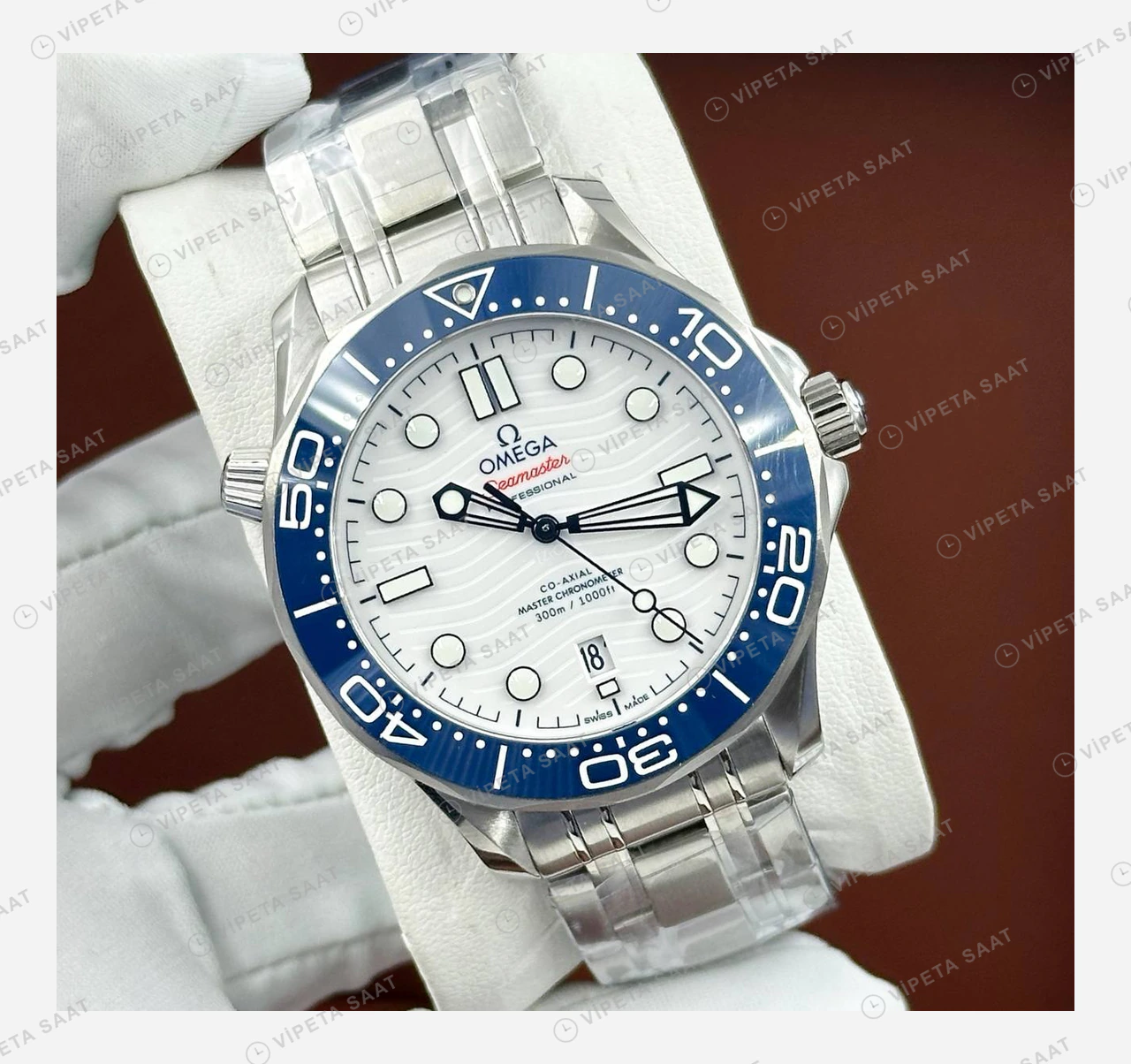 Omega Seamaster Kasa Modern Super Clone ETA Eta Saat detay 4
