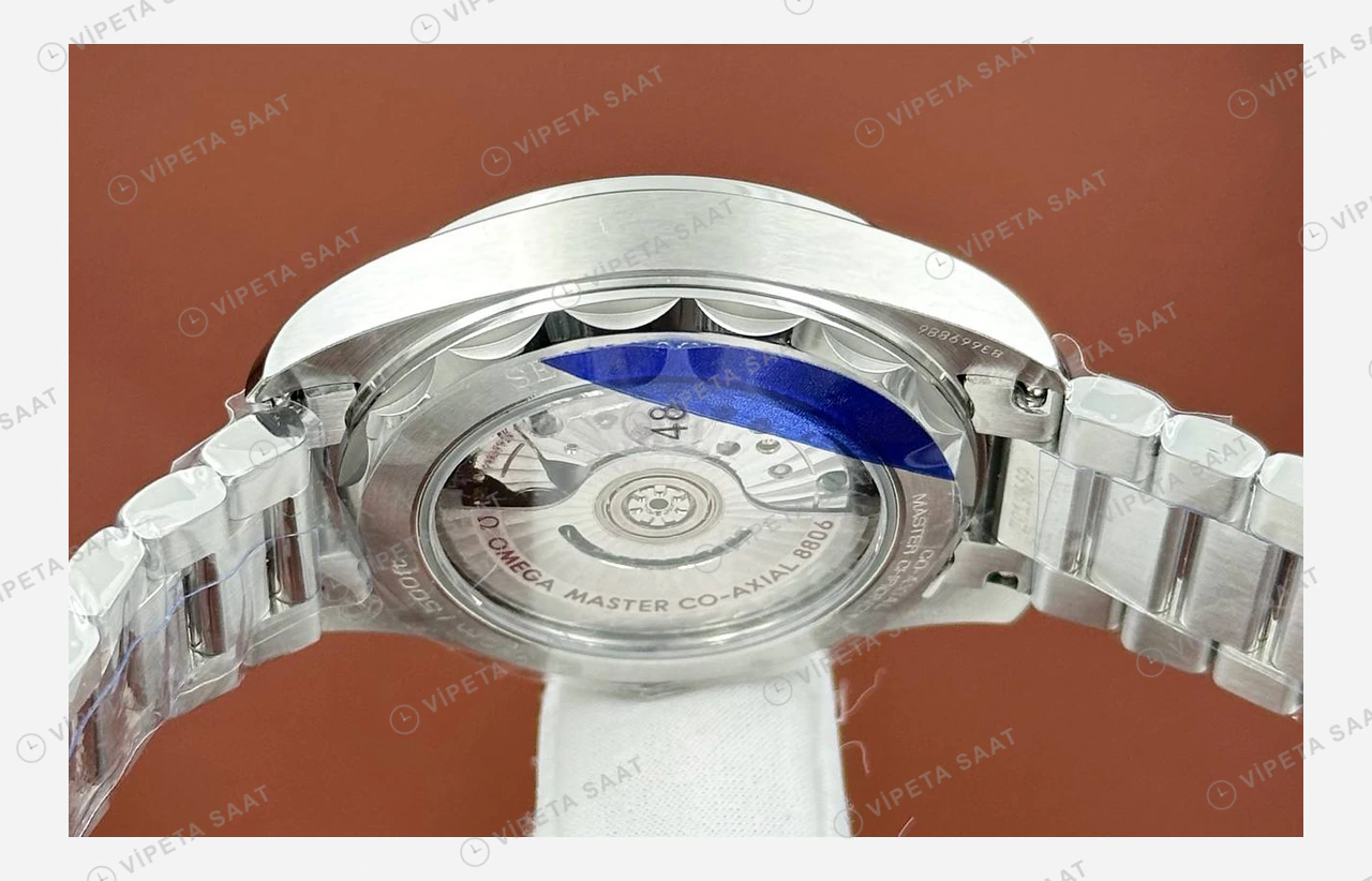 Omega Seamaster Planet Ocean Gri Kadran Çelik Super Clone ETA Eta Saat detay 6