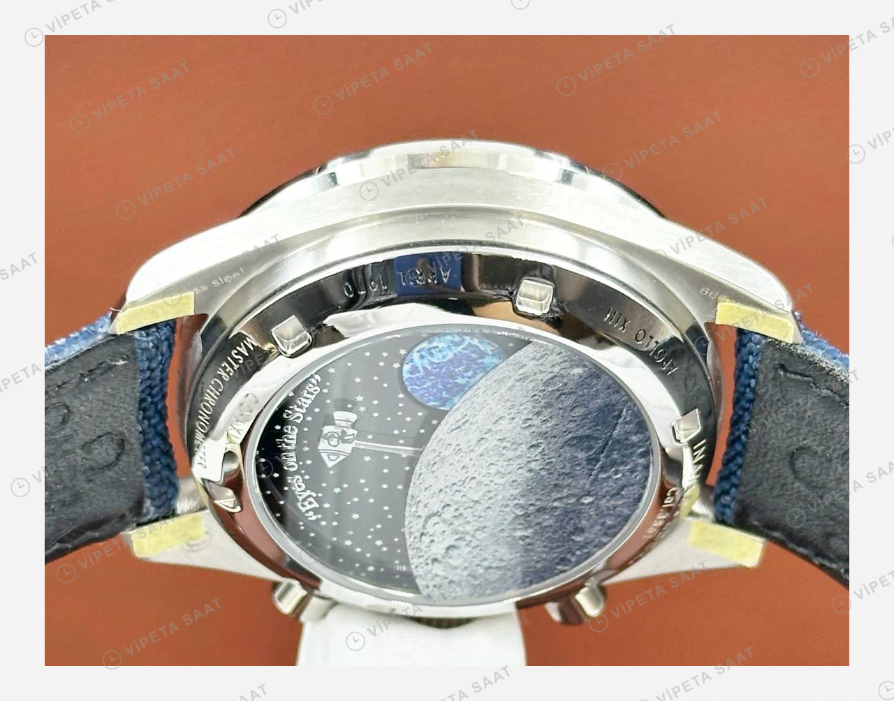 Omega Speedmaster Beyaz Kadran Kordon Super Clone ETA Eta Saat detay 3