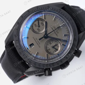 Omega Speedmaster Dark Side of the Moon Gri Kadran Seramik Kasa Nato Kordon Super Clone Eta Eta Saat karşıdan görünüm