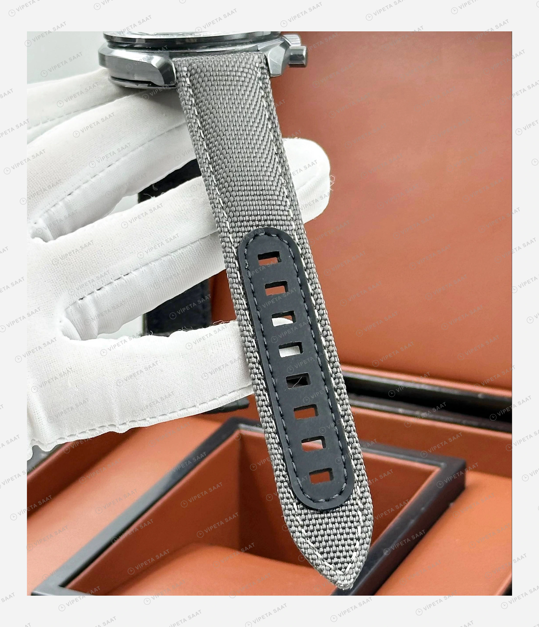 Omega Speedmaster Gri Skeleton Kordon Super Clone ETA Eta Saat detay 5