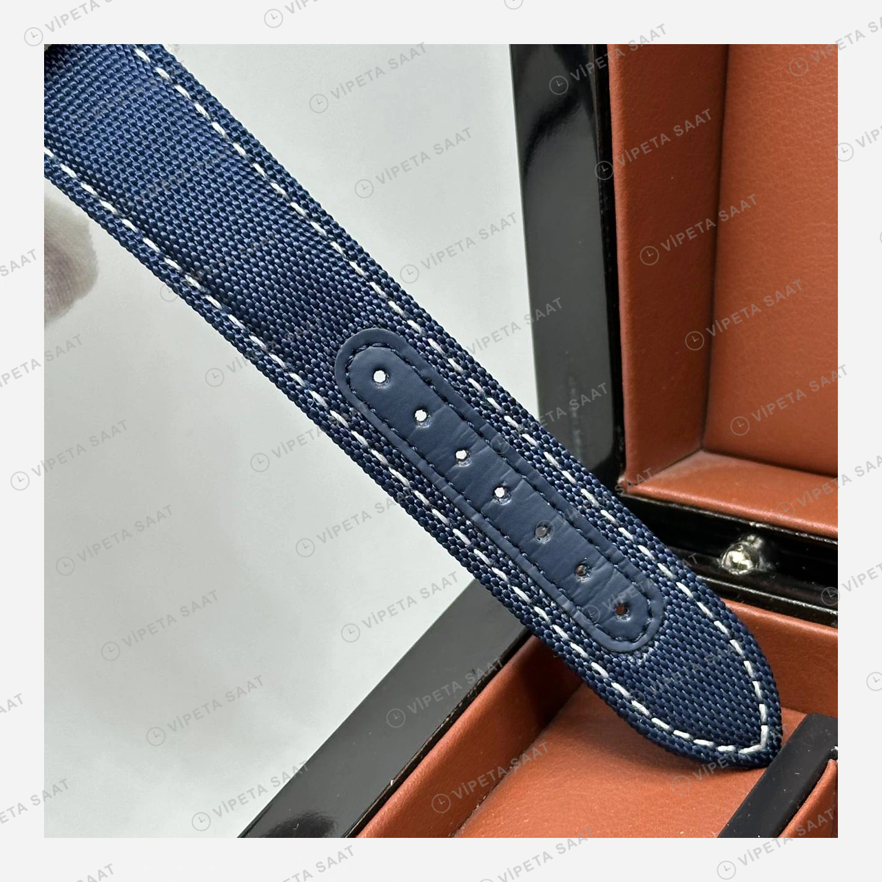 Omega Speedmaster Mavi Kadran Kordon Super Clone ETA Eta Saat detay 6